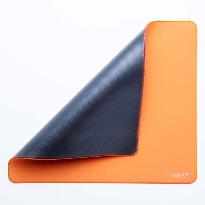 Daidai Orange ARTISAN ZERO with corner lifted to show the base
